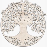 stammbaum Lebensbaum Holz Wand Baum Personalisiert Mit Bis Zu 4 Namen I Geschenk Für Die Familie - 2 Teilig stammbaum Lebensbaum Holz Wand Baum Personalisiert Mit Bis Zu 4 Namen I Geschenk Für Die Familie - 2 Teilig von Namofactur