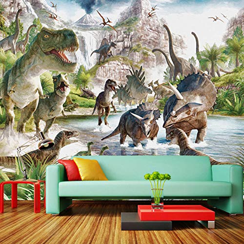 Fototapete Dinosaurier Vlies Tapete Moderne Wanddeko Tapeten Design 3D Wandtapete Wohnzimmer Schlafzimmer Büro Flur Wand Dekoration Wandbilder - 200x140 cm von Namurl