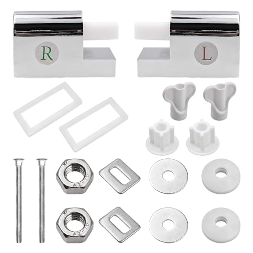 Namvo 1 Sets Absenkautomatik-Scharniere, WC-Deckelscharniere, bündige Toilettendeckel-Montagebefestigung, Anti-Drop-Verbindung, für universelle Ersatzteile Namvo 1 Sets Absenkautomatik-Scharniere, WC-Deckelscharniere, bündige Toilettendeckel-Montagebefestigung, Anti-Drop-Verbindung, für universelle Ersatzteile von Namvo