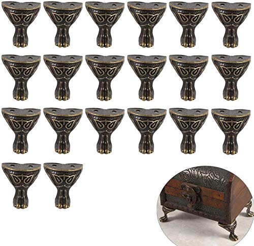 Namvo 20 STÜCK antike Bronze Box Beine Füße Ecke Protector Metall Hardware dekorative Schmuck Geschenk-Box Holz Fall von Namvo