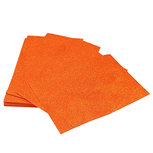 Namvo 20 Stück A4 Glitzerpapier Karton, Glitzer 250 g/m? Glitzer Farbkarton Papier Bastelkartenb?gen für DIY Basteldekoration Orange Namvo 20 Stück A4 Glitzerpapier Karton, Glitzer 250 g/m? Glitzer Farbkarton Papier Bastelkartenb?gen für DIY Basteldekoration Orange von Namvo