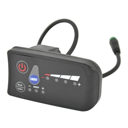 Namvo 24 V wasserdichtes Fahrrad-Display-Controller-Panel, S810 LED-Display-Geschwindigkeitsmesser, Multifunktionsinstrument zur Überwachung und Steuerung von E-Bikes von Namvo
