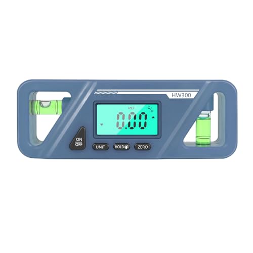 Namvo 3-in-1-Neigungsmesser, Digitale Wasserwaage, magnetischer digitaler Winkelmesser, Multifunktions-Wasserwaage mit LCD-Display von Namvo
