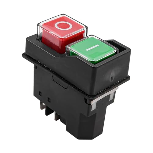 Namvo 4 PIN Wasserdichter elektromagnetischer Druckschalter YH02-A AC250V 16A Magnetstarter Elektrowerkzeug-Sicherheitsschalter Elektrischer Zement-Betonmischer-Schalter für Maschine IP55 Namvo 4 PIN Wasserdichter elektromagnetischer Druckschalter YH02-A AC250V 16A Magnetstarter Elektrowerkzeug-Sicherheitsschalter Elektrischer Zement-Betonmischer-Schalter für Maschine IP55 von Namvo