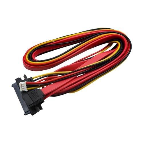 Namvo Festplatten-Datenstromversorgungs-integriertes Kabel, Mini-Ph2.0-4-Pin-Buchse und SATA-3.0-Stecker auf SATA-22-Pin-(7+15-Pin)-Datenkabel SATA 3 6 Gbit/S von Namvo