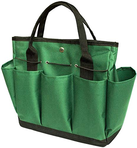 Namvo Gartenwerkzeugset, Garten-Einkaufstasche mit Mehreren Taschen für das Gartenwerkzeug-Kit, Gartenwerkzeug-Tasche (schwärzlich grün) von Namvo