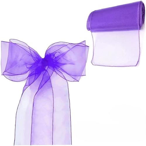 Namvo Organza-Stuhl-Schärpen, vollere breitere Schärpe, Stuhlschleifen für Hochzeit, Party, Event, Weihnachten, Bankett, Dekoration (nicht im Lieferumfang enthalten), 10 Stück von Namvo