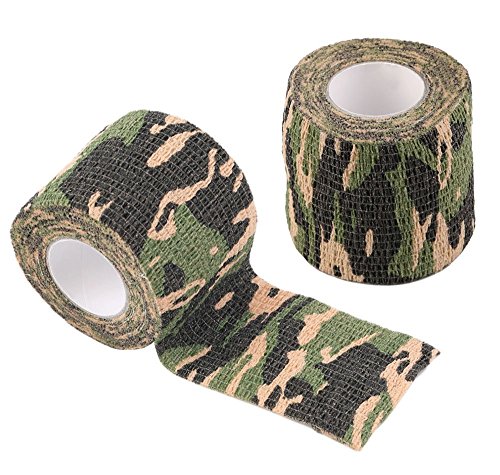 Namvo Selbstklebendes Non-Woven Camouflage Wrap Gewehr Pistole Jagd Camo Stealth Tape 4.5M - Dschungel Tarnung von Namvo