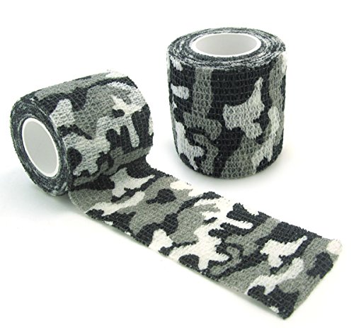 Namvo Selbstklebendes Non-Woven Camouflage Wrap Gewehr Pistole Jagd Camo Stealth Tape 4.5M - Schnee Tarnung Namvo Selbstklebendes Non-Woven Camouflage Wrap Gewehr Pistole Jagd Camo Stealth Tape 4.5M - Schnee Tarnung von Namvo