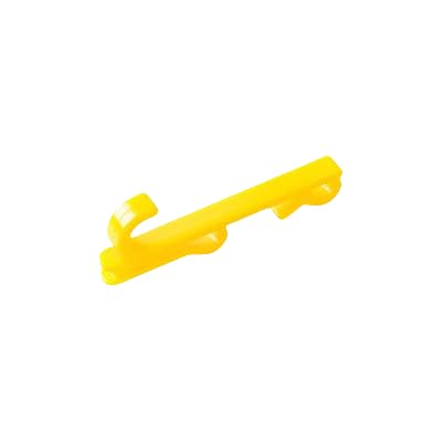 Namzi 10 Stück Hakengitter-Blatt, nagelfreier Kunststoff, Drahtgitterregal, Wanddisplay, Aufbewahrung, Lochfrei (gelb, kleiner Doppelhaken) von Namzi
