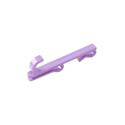 Namzi 10 Stück Hakengitter-Blatt, nagelfreier Kunststoff, Drahtgitterregal, Wanddisplay, Aufbewahrung, Lochfrei (lila, kleiner Doppelhaken) von Namzi