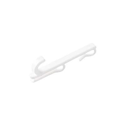 Namzi 10 Stück Hakengitter-Blatt, nagelfreier Kunststoff, Drahtgitterregal, Wanddisplay, Aufbewahrung, Lochfrei (weiß, kleiner Doppelhaken) von Namzi