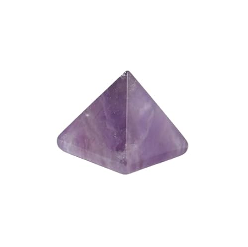 Namzi 2 Stück hellviolette Natur-Kristallstein-Pyramide Feng Shui Turm Sieben Sterne Array Ornament Desktop 2 cm Kristallstein-Dekoration Ornament von Namzi