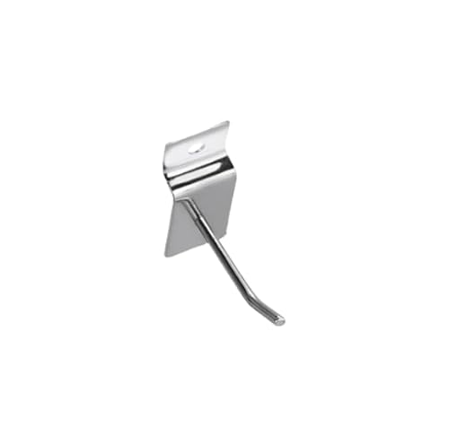 Namzi 50 robuste flache Nudel-Wandpaneelhaken zum Aufhängen, Wandzubehör, Metall, silberfarben, für Garage, Geschäft, Einzelhandel, Ausstellungshaken (5 cm lang) A von Namzi