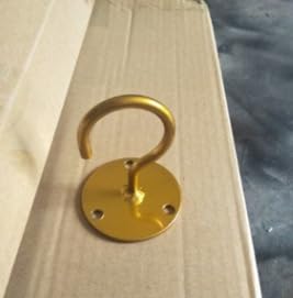 Namzi 6 Stück Deckenhaken, verwendet zum Aufhängen von Pflanzentopfbeuteln, mit Installations-Hardware, Zweigförmiger Pendelleuchthaken, einfach zu installieren, mit Schrauben und Expansionsrohr (Gold von Namzi