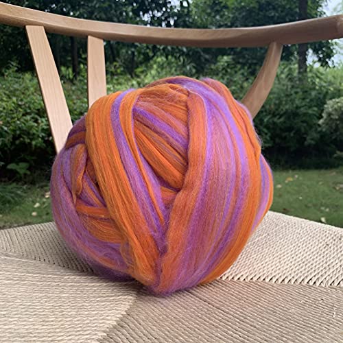 Namzi Garnknäuel, Orange und Lila Wollgarn zum Stricken Häkeln, 1 Stück Bastelgarn für DIY-Projekte Namzi Garnknäuel, Orange und Lila Wollgarn zum Stricken Häkeln, 1 Stück Bastelgarn für DIY-Projekte von Namzi