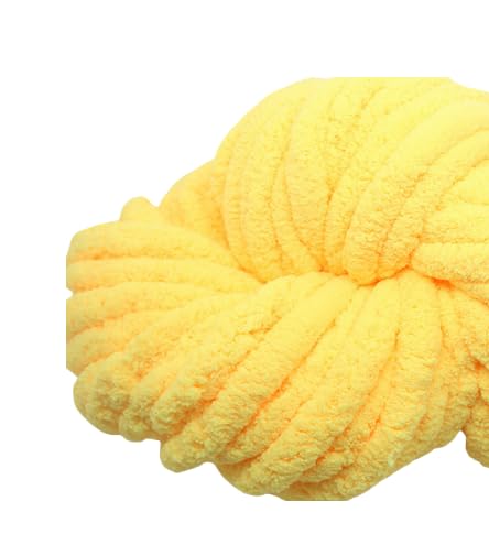 Namzi Gelbe Wollgarnknäuel, 1 Stück großes Garn für Stricken Häkelprojekte, ideal zum Stricken Häkeln DIY von Namzi