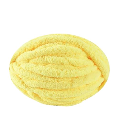 Namzi Gelber Super Chunky Eiswolle, Garnknäuel, 1 Stück, 250 g, zum Stricken, Häkeln, gemütliches Bastelgarn für Überwurf, Kissen von Namzi