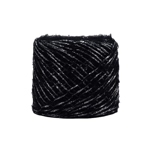 Namzi Glitzernde Strickgarn-Knäuel, 50 g, 1 Stück, weiches Strickgarn zum Stricken, Häkeln, ideal für Schals, Kissenbezüge, Heimdekoration von Namzi