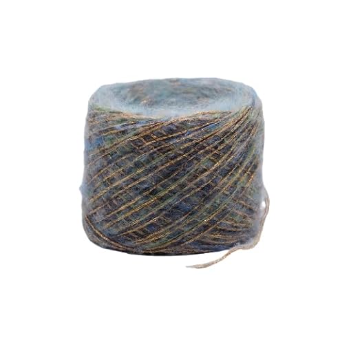 Namzi Glitzernde Strickgarn-Knäuel, 50 g, 1 Stück, weiches Strickgarn zum Stricken und Häkeln, ideal für Schals, Kissenbezüge, Heimdekoration (33) von Namzi