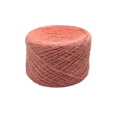 Namzi Glitzernde Strickgarn-Knäuel, Hellorange, Rosa, 100 g, 1 Stück, weiches Strickgarn zum Stricken, Häkeln, ideal für Schals, Kissenbezüge, Heimdekoration Namzi Glitzernde Strickgarn-Knäuel, Hellorange, Rosa, 100 g, 1 Stück, weiches Strickgarn zum Stricken, Häkeln, ideal für Schals, Kissenbezüge, Heimdekoration von Namzi