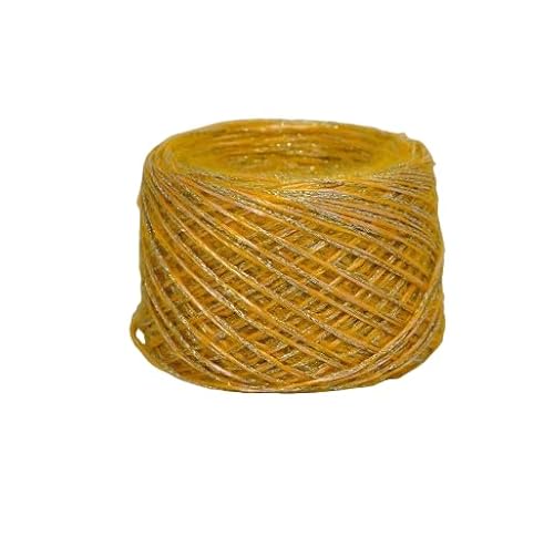Namzi Golden Sparkly Strickgarn-Knäuel, 200 g, 1 Stück, weiches Strickgarn zum Stricken, Häkeln, ideal für Schals, Kissenbezüge, Heimdekoration von Namzi