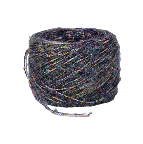 Namzi Graue, glitzernde Strickgarn-Knäuel, 100 g, 1 Stück, weiches Strickgarn zum Stricken und Häkeln, ideal für Schals, Kissenbezüge, Heimdekoration Namzi Graue, glitzernde Strickgarn-Knäuel, 100 g, 1 Stück, weiches Strickgarn zum Stricken und Häkeln, ideal für Schals, Kissenbezüge, Heimdekoration von Namzi