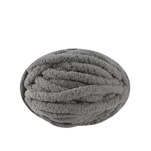 Namzi Grauer Super Chunky Eiswolle, Garnknäuel, 1 Stück, 250 g, zum Stricken, Häkeln, gemütliches Bastelgarn für Überwurf, Kissen von Namzi