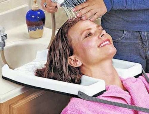 Namzi Haarwaschtablett Tragbare Friseur-Shampoo-Tablett Haarwaschbecken zum Waschen und Schneiden von Haaren zu Hause oder im Salon von Namzi