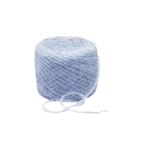 Namzi Hellblaue, glitzernde Strickgarn-Knäuel, 50 g, 1 Stück, weiches Strickgarn zum Stricken und Häkeln, ideal für Schals, Kissenbezüge, Heimdekoration Namzi Hellblaue, glitzernde Strickgarn-Knäuel, 50 g, 1 Stück, weiches Strickgarn zum Stricken und Häkeln, ideal für Schals, Kissenbezüge, Heimdekoration von Namzi