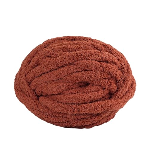 Namzi Karamellfarbener, super grober Eiswolle-Garnknäuel, 1 Stück, 250 g, zum Stricken und Häkeln, gemütliches Bastelgarn für Überwürfe und Kissen von Namzi
