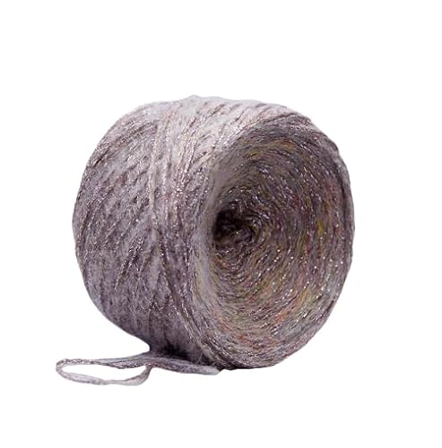 Namzi Khaki, glitzernde Strickgarn-Knäuel, 50 g, 1 Stück, weiches Strickgarn zum Stricken und Häkeln, ideal für Schals, Kissenbezüge, Heimdekoration, B Namzi Khaki, glitzernde Strickgarn-Knäuel, 50 g, 1 Stück, weiches Strickgarn zum Stricken und Häkeln, ideal für Schals, Kissenbezüge, Heimdekoration, B von Namzi