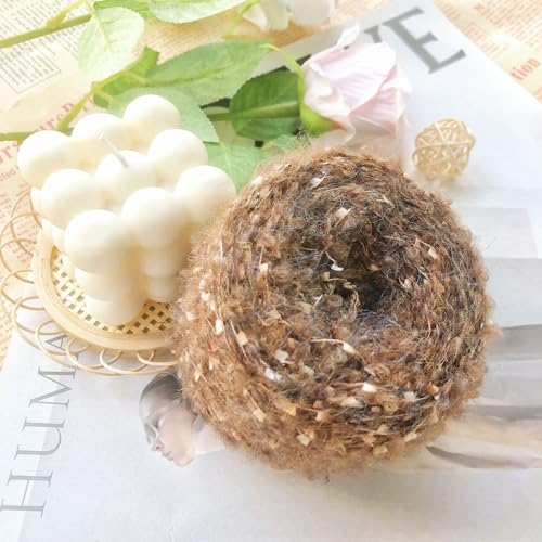 Namzi Khaki Chunky Fur Yarn Ball 1 Rolle, Acryl Dacron Mischung, Ideal zum Stricken, Häkeln, Basteln, DIY Geschenke, Luxuriöse Qualität Namzi Khaki Chunky Fur Yarn Ball 1 Rolle, Acryl Dacron Mischung, Ideal zum Stricken, Häkeln, Basteln, DIY Geschenke, Luxuriöse Qualität von Namzi
