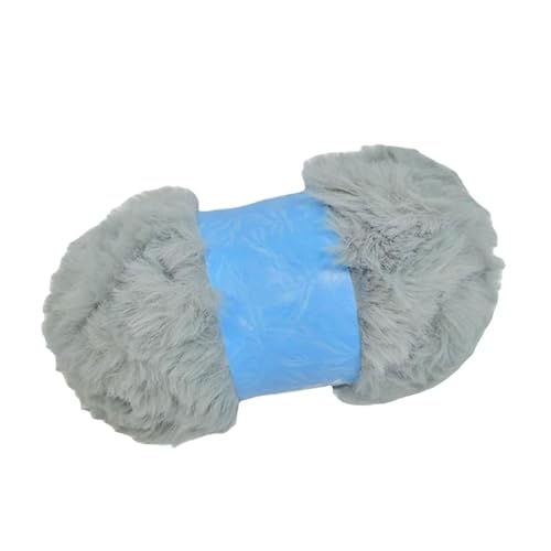 Namzi Kunstfellgarn, 100 g, grau, DIY-Stricken für dekorative Decken, Pads, Häkelbedarf von Namzi