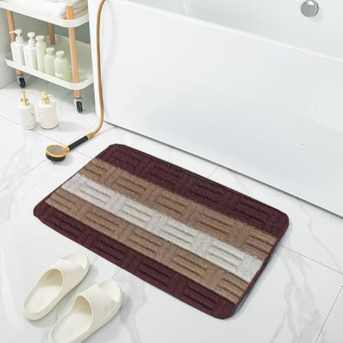 Namzi Luxuriöser Badezimmerteppich, extra weich und saugfähig, Mikrofaser-Badteppiche, rutschfester Plüsch, zotteliger Badteppich, maschinenwaschbar, trocknergeeignet, Badematten für Badezimmerboden Namzi Luxuriöser Badezimmerteppich, extra weich und saugfähig, Mikrofaser-Badteppiche, rutschfester Plüsch, zotteliger Badteppich, maschinenwaschbar, trocknergeeignet, Badematten für Badezimmerboden von Namzi