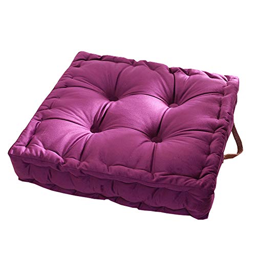 Namzi Quadratisches Stuhlkissen, Violett, 41,9 x 41,9 cm, für Küche und Esszimmer, Tatami-Bodenkissen, 1 Stück Namzi Quadratisches Stuhlkissen, Violett, 41,9 x 41,9 cm, für Küche und Esszimmer, Tatami-Bodenkissen, 1 Stück von Namzi