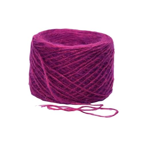 Namzi Rose Sparkly Strickgarn, 50 g, 1 Stück, weiches Strickgarn zum Stricken und Häkeln, ideal für Schals, Kissenbezüge, Heimdekoration von Namzi