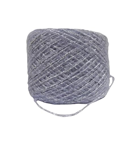 Namzi Silberne glitzernde Strickgarn-Knäuel, 100 g, 1 Stück, weiches Strickgarn zum Stricken und Häkeln, ideal für Schals, Kissenbezüge, Heimdekoration von Namzi