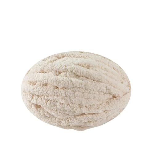 Namzi Super Chunky Eiswolle, Beige, 1 Stück, 250 g, zum Stricken, Häkeln, gemütliches Bastelgarn für Überwurf, Kissen von Namzi