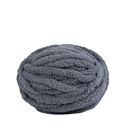 Namzi Super Chunky Eiswolle, dunkelgrau, 1 Stück, 250 g, zum Stricken und Häkeln, gemütliches Bastelgarn für Überwurf, Kissen von Namzi