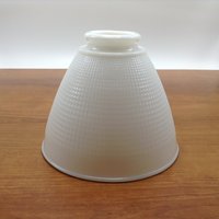 6 "Corning Milchglas Lampenschirm No 820090 Stehlampe Diffusor/Torchiere Ersatzkugel 2 3 16 "(2 1/4 " Fitter Wabe Waffel Muster von NanAndPopsAttic