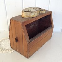 Schuhputzkasten Oder Schusterkiste Aus Holz Mit Offener Front Schuhputzkasten Oder Schusterkiste Aus Holz Mit Offener Front von NanAndPopsAttic