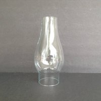 Sm Klar 2 1/2 "Fitter X 7 5/8" Hoch Glas Schornstein Ersatzkugel 3 "An Breitester Stelle von NanAndPopsAttic