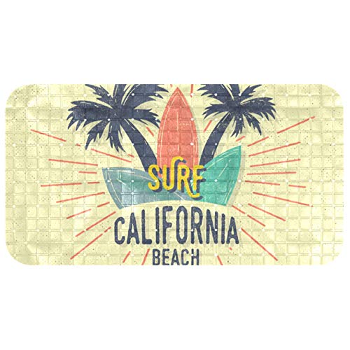 Badewanne Antirutschmatte Baby Badewannenmatte Anti-Rutsch mit Saugnäpfen Vintage Surf California Strand Badezimmer Badewannen Massage Duschmatte von Nananma
