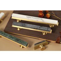 Marmor Schubladenknäufe/Schrank Pulls Griffe Custom Gravierte Küchengriffe Messing Kleiderschrank Badezimmerschrank Marmor Schubladenknäufe/Schrank Pulls Griffe Custom Gravierte Küchengriffe Messing Kleiderschrank Badezimmerschrank von NancyHardware