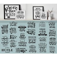 Lustiges Motivierendes Zitat Wandtattoo - Leicht Abnehmbar von NancysDesignStudio