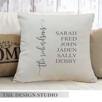 Personalisiertes Dekokissen Geschenk, Kissenbezug Für Familiennamen, Wohnkultur, Dekorativ, Geburtstag, Muttertag, Weihnachten von NancysDesignStudio