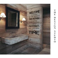 Willkommen in Unserem Wald Wand Aufkleber Country Home Decor Willkommen in Unserem Wald Wand Aufkleber Country Home Decor von NancysDesignStudio