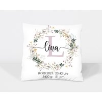 Kissen Bezug Blumen Boho Mit Namen Buchstabe Geschenk Geburt Taufe Baby Kissen Bezug Blumen Boho Mit Namen Buchstabe Geschenk Geburt Taufe Baby von NaniluDesign