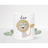 Spardose Personalisiert Mit Namen Rehkitz Geschenk Junge Geldgeschenk Kind von NaniluDesign